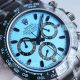 Super Clone Rolex Blaken Daytona Extra Thin Light Blue Dial Black Steel Watch (3)_th.jpg